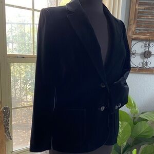 Vintage Black Velvet Women's Blazer